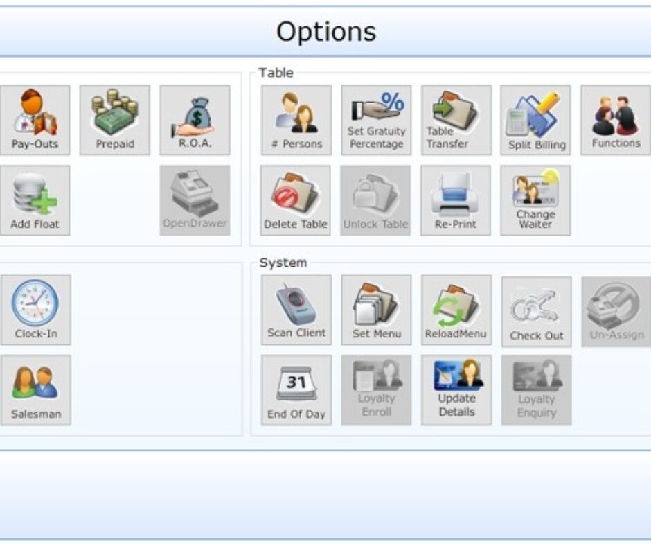 Restaurant or pub counter image for KeyWord POS checkout flow
