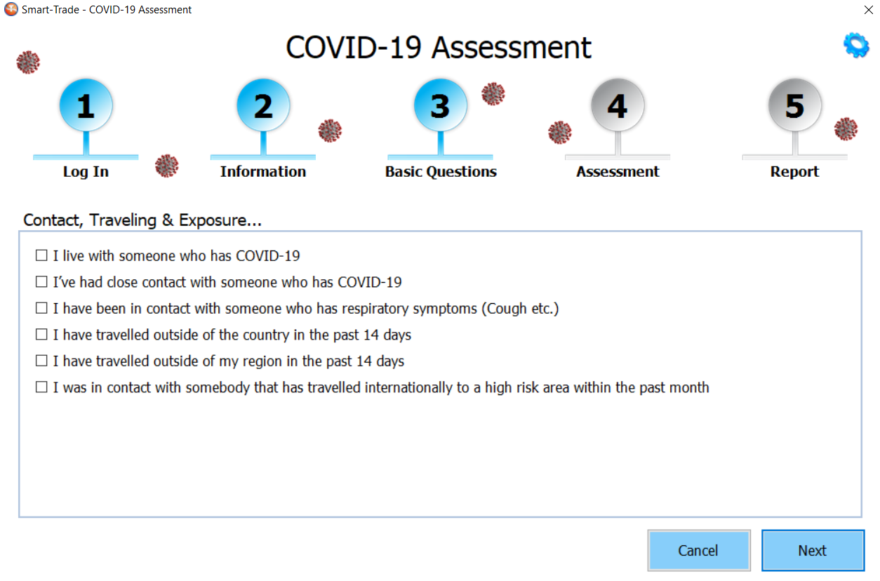 COVID-19 Assessment Travel